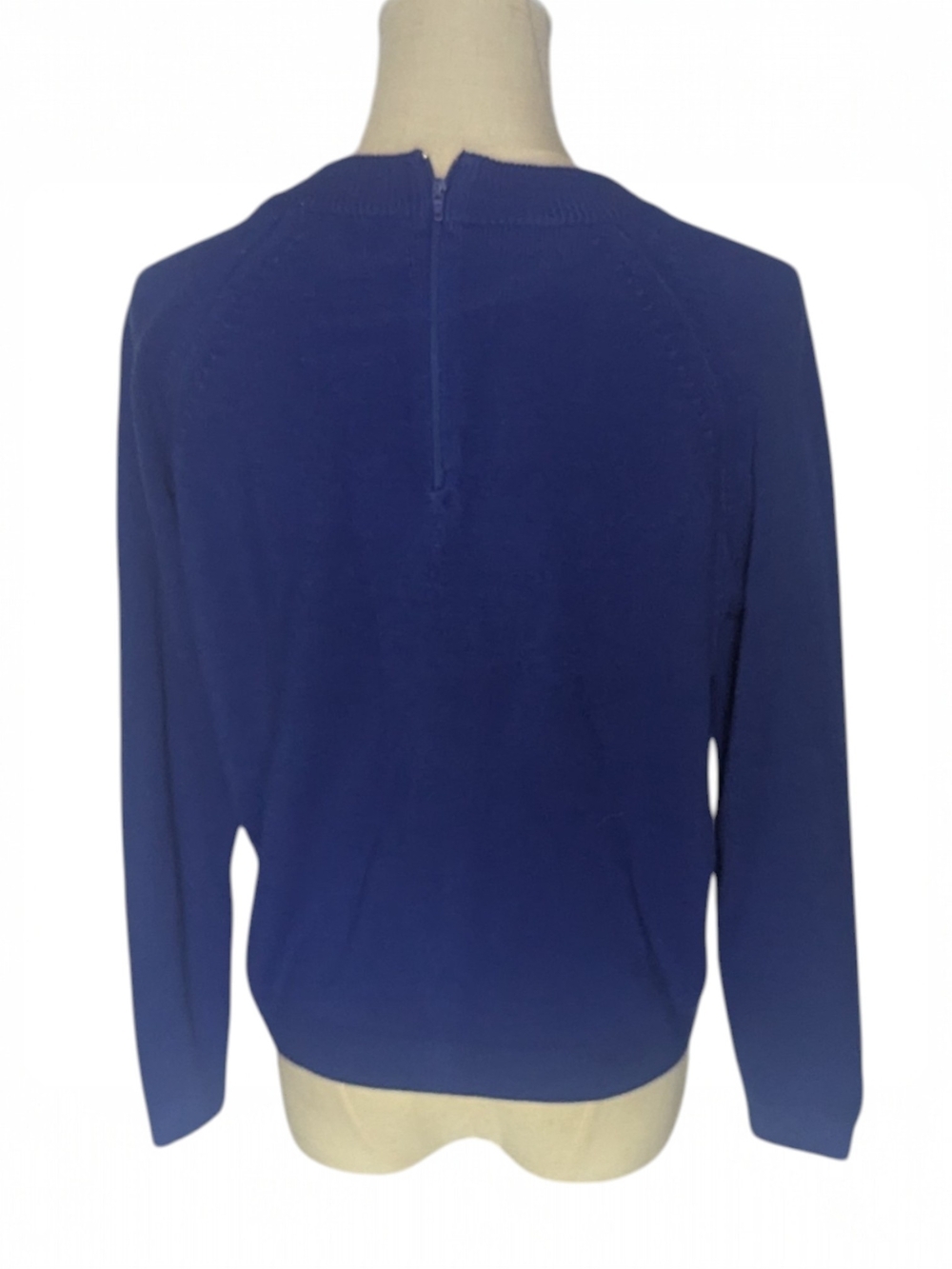 VTG Studio Works Crewneck Sweater Royal Blue Large Petite - Picture 3 of 4